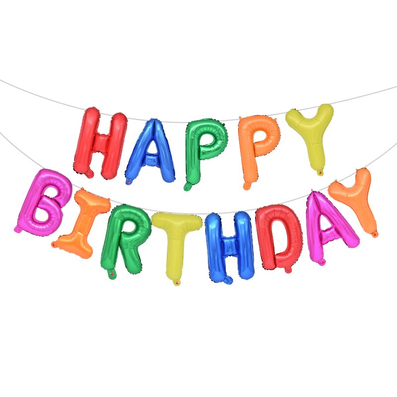 Ballons joyeux Anniversaire or Rose 13 pièces, ballon avec lettres en aluminium, décoration de fête d'anniversaire pour enfants et adultes, ballons à Air pour Anniversaire de mariage: multicolor