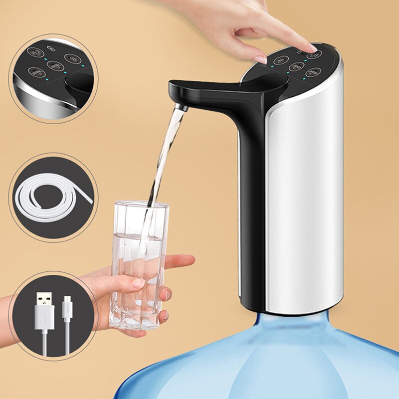 Botique-Automatische Elektrische Draagbare Waterpomp Dispenser Gallon Drinking Fles Schakelaar Voor Water Pompen Apparaat Voor Outdoor Home