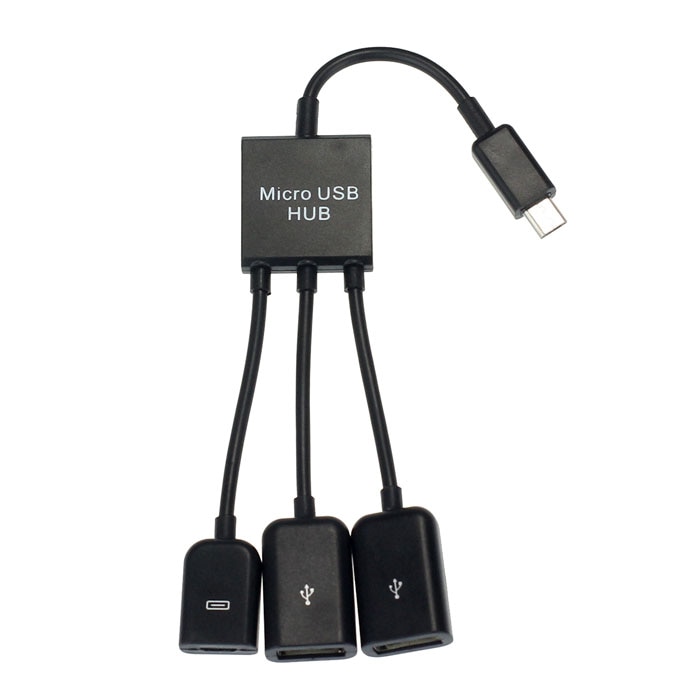 Ecosin2 USB Hubs Dual Micro USB Host OTG Hub Adapter Kabel Voor Dell Venue8 Pro Windows 8 usb hub met power adapter Oct10