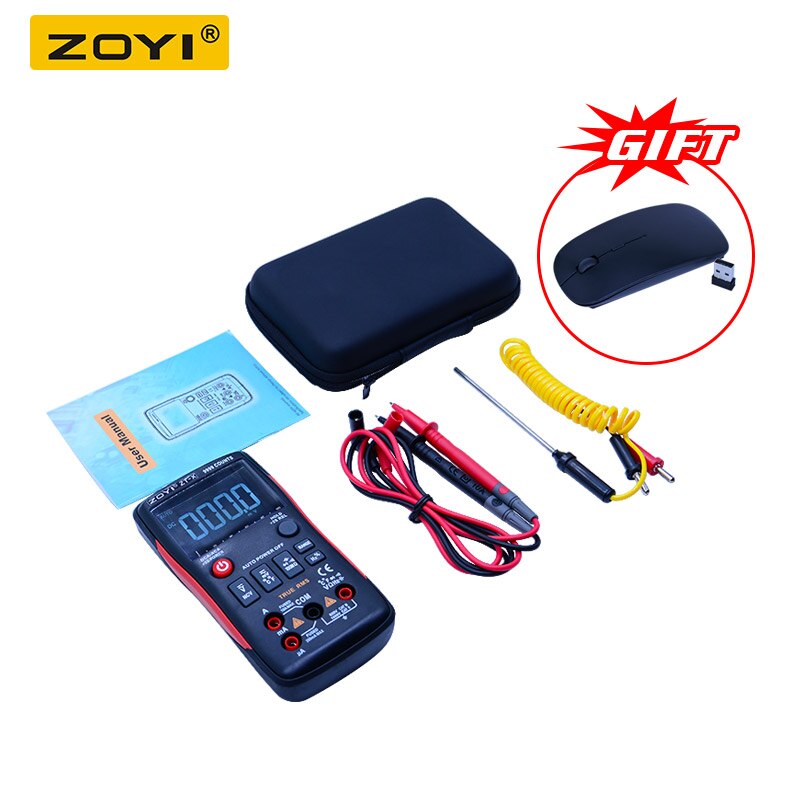 ZT-X Digitale Multimeter Knop 9999 Telt VS RM409B Analoge Staafdiagram AC/DC Spanning Ampèremeter Stroom Ohm LCD Backlight display