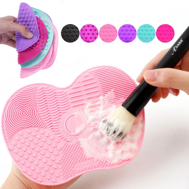 Silikon Pinsel Reiniger Kosmetik Make-Up Waschen Pinsel Gel Reinigung Matte Foundation Make-Up Pinsel Reiniger Pad Scrubbe Board