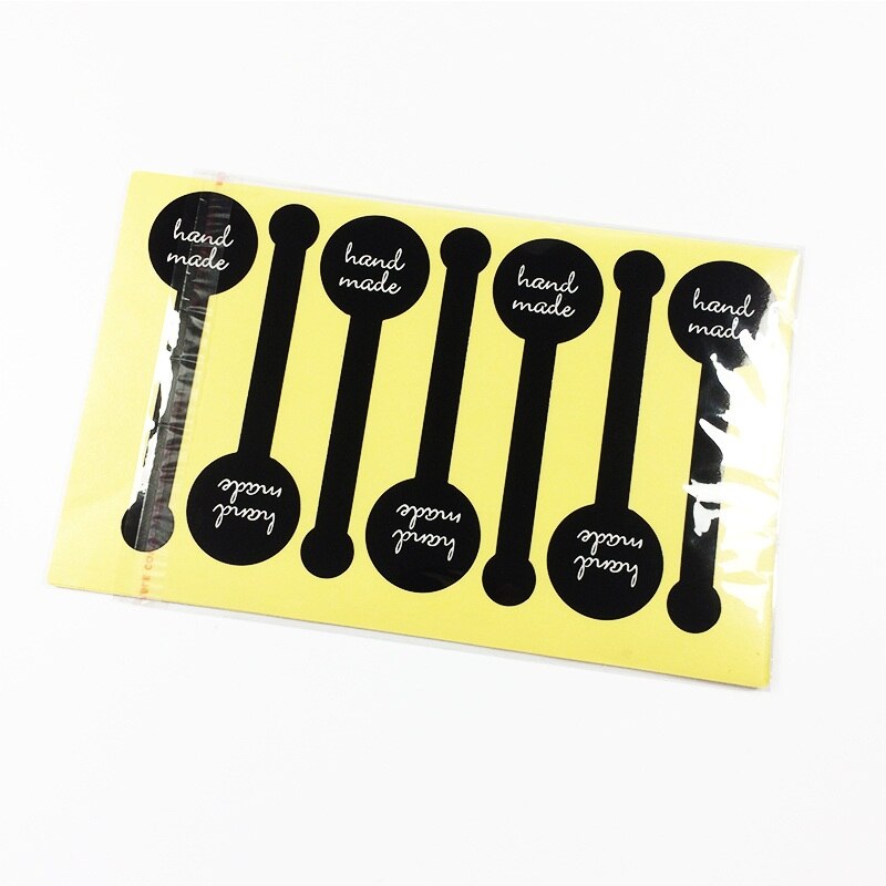 70pcs/lot Black Lollipop Sealing Sticker DIY Hand Made For jam jar Scrapbooking Sealing Sticker