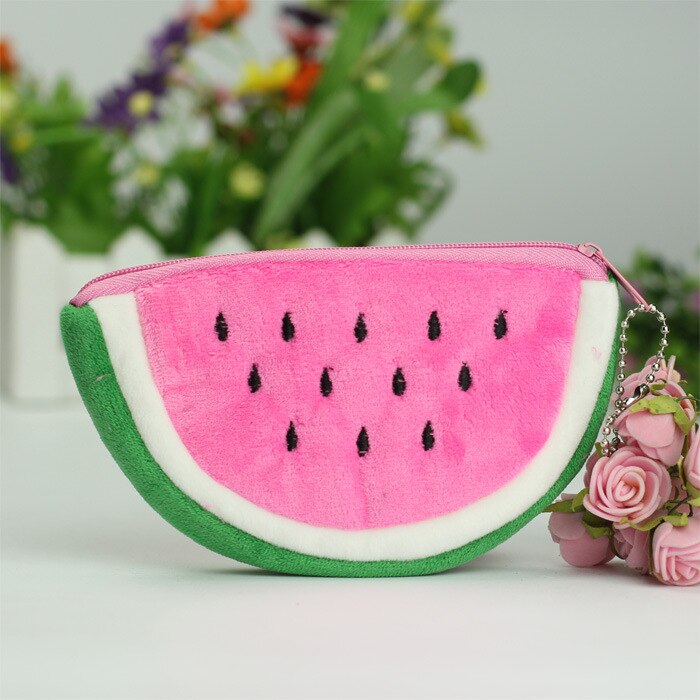 Cute Women Girls Watermelon Bag Coin Purse Favor Fish Extender Handbag Carteira Feminina MSJ99