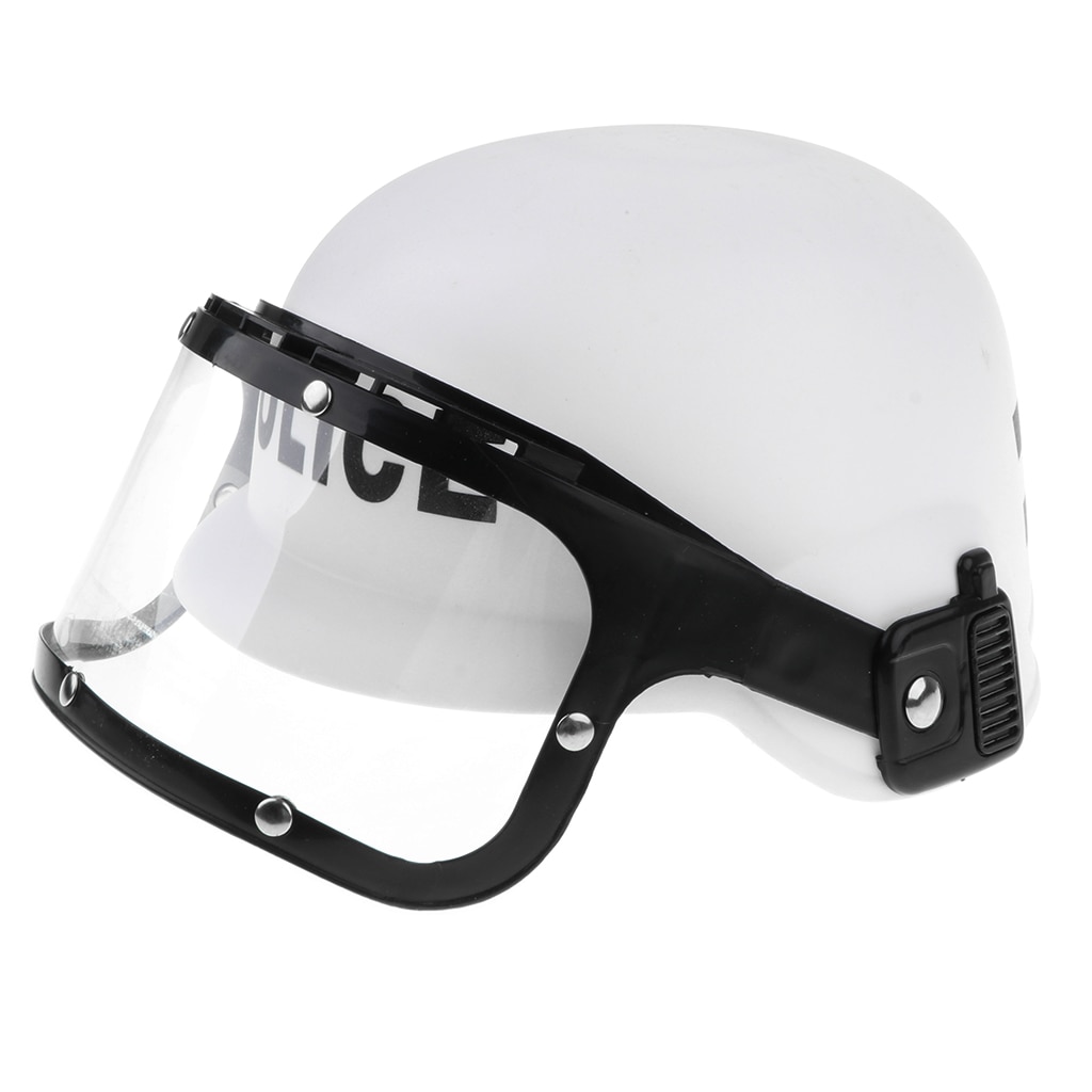 Police moto flic casque & visière enfant déguisement déguisement semblant jouet
