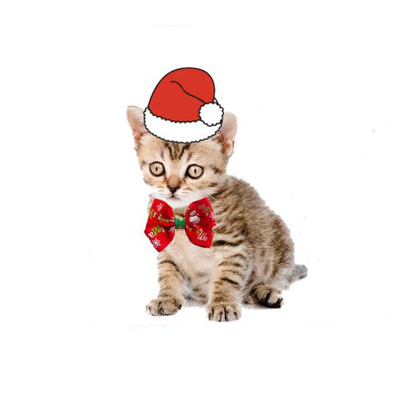 Kerst Huisdier Strikje Verstelbare Pet Kat En Hond Nekband Kraag Strikje Kerst Dierbenodigdheden