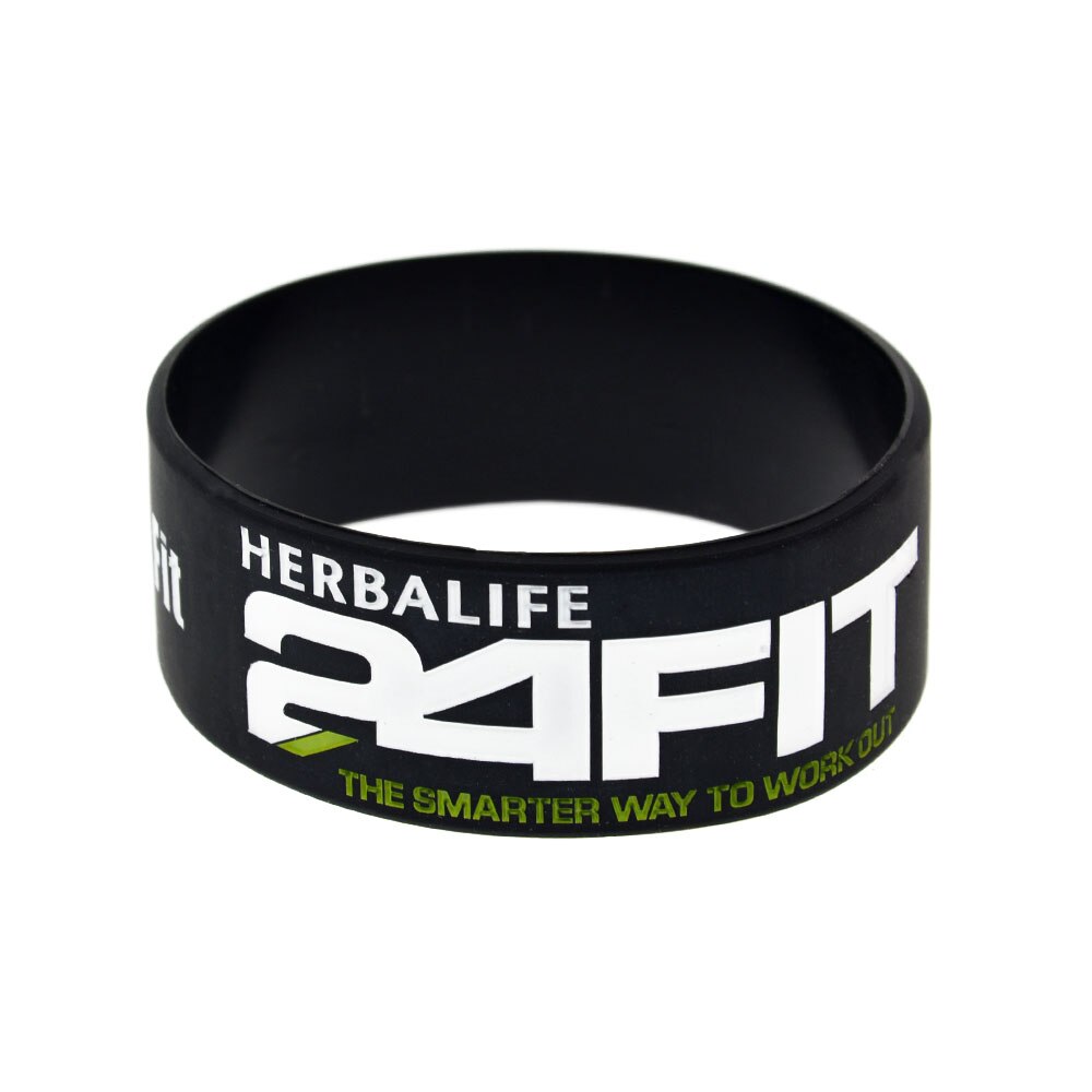 Obh 25 Stuks 24 Uur Fit Trein Vuile Eet Schoon Verblijf Fit Siliconen Armband Een Inch Breed Volwassen Grootte