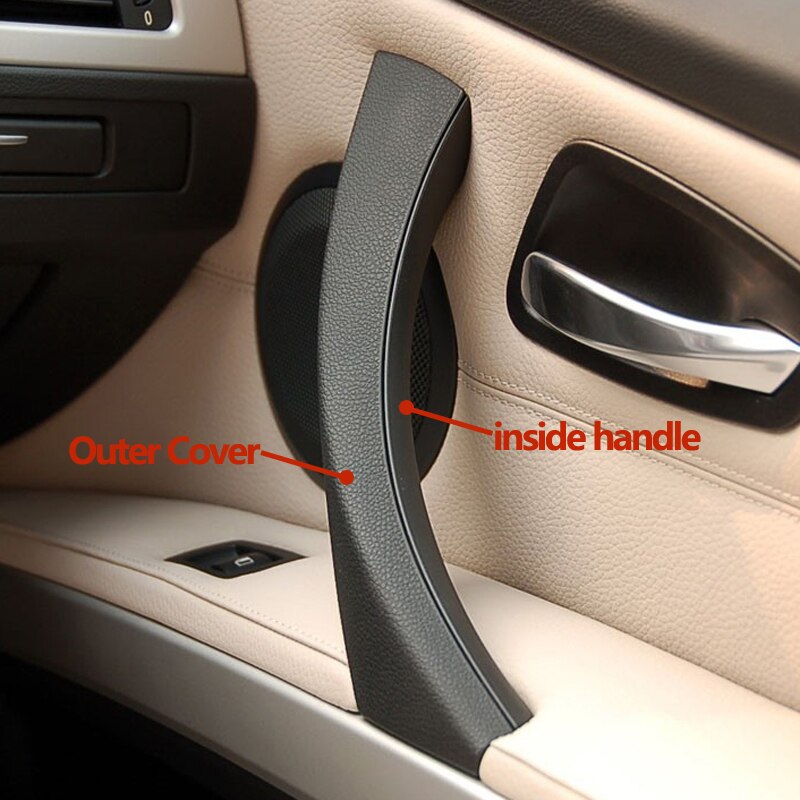 For BMW 3 Series E90 E91 E92 Original Inner Door Handle Panel Pull Trim Black Beige Gray Right Left Cover 2004 Accessories