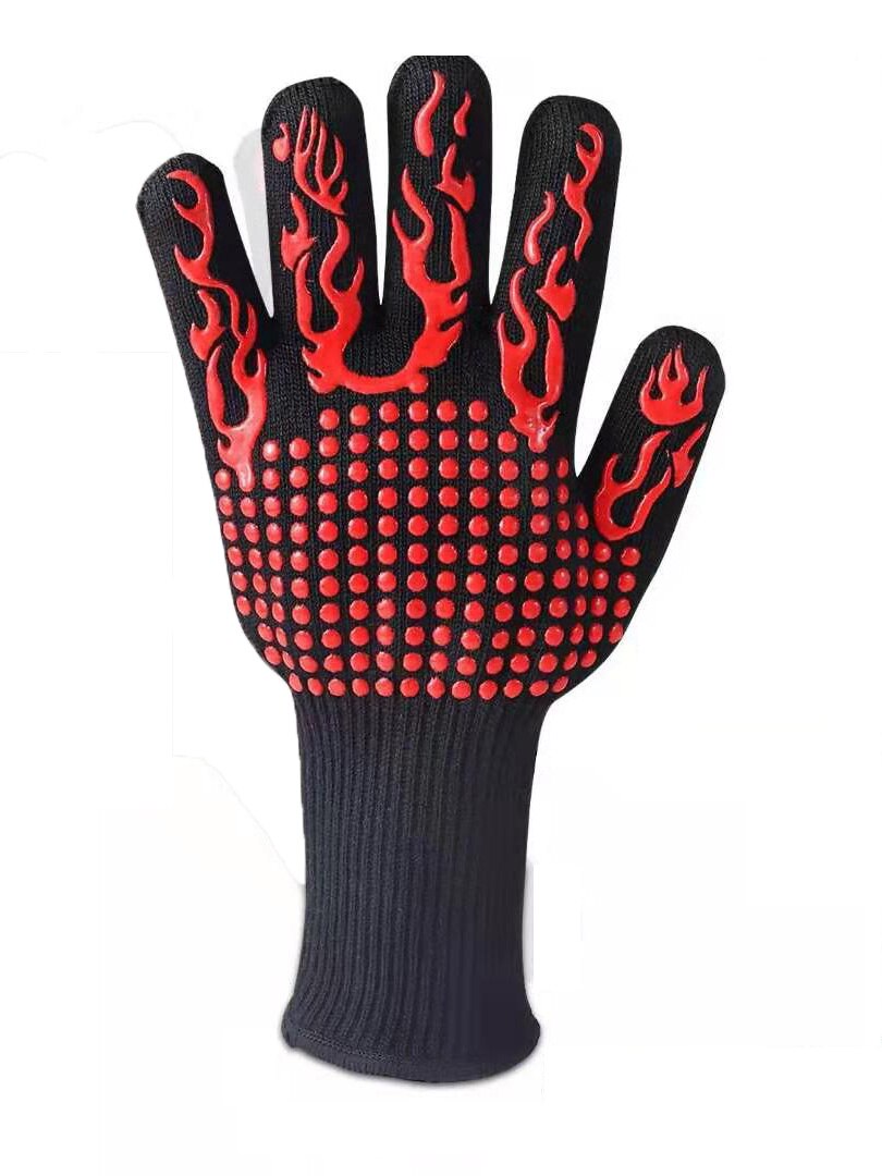 Silikon Multi-Zweck Handschuhe Backen BBQ Grill Handschuh extrem Hitze Beständig Ofen Ärmeln Küche Grill Grillen Werkzeuge: A Stil 1 Stck