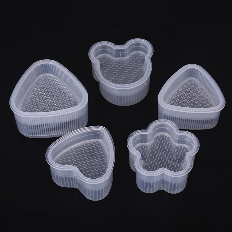 Clear DIY Sushi Mold Practical Kitchen Bento Decorating Sushi Onigiri Mold Food Press Triangular Form Rice Ball Maker Accessorie
