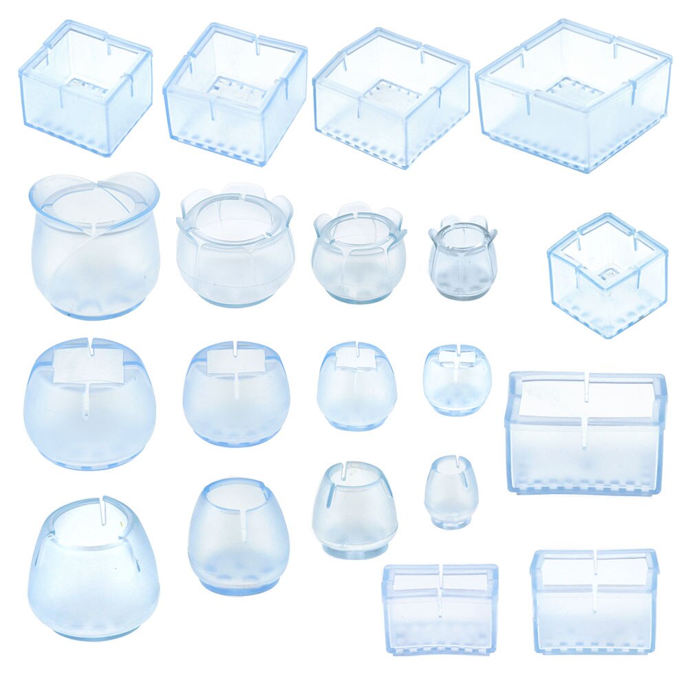 4 Stks/partijen Tafel Stoel Been Mat Siliconen Antislip Stoel Been Caps Voet Bescherming Cover Pads Houten Vloer Protectors 12/24/32Pcs