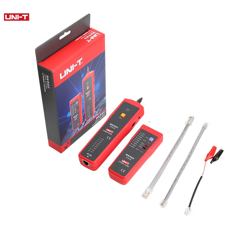 UNI-T Network Wire Tester Tracker RJ11 RJ45 Wire Line Finder Lan tester Handheld Cable Testing Tool for Network Maintenanc UT682