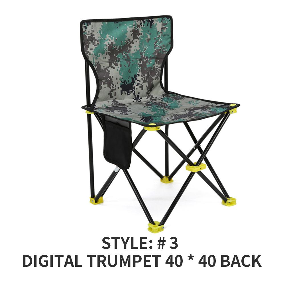 Klapstol bærbar sammenklappelig campingstol til backpacking vandreture bbq picnic rejse stranddæk sæder havemøbler: Stil c