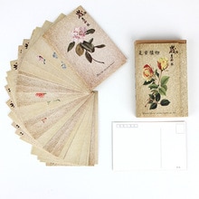 30 ark / sæt retro planteserie postkort / lykønskningskort / beskedkort / fødselsdag brev kuvertkort to størrelser