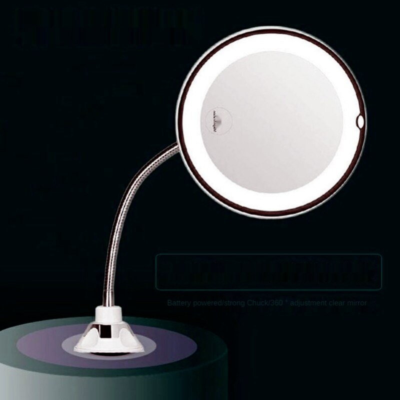 Makeup Vanity Mirror with 10X Lights LED Magnifying Mirror Cosmetic Mirrors Light Magnification LED Make Up Mirrors Grossissant