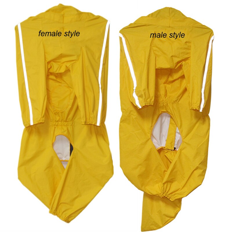 Hond Regenjas Waterdichte Overalls Voor Medium Grote Honden Lange Mouw Jumpsuit Kleding Met Kap Regenachtige Dag Apparel