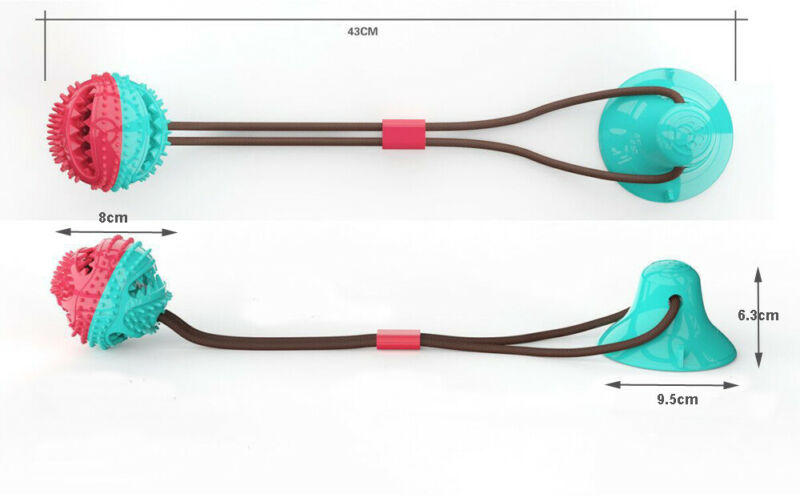 Huisdier Molaire Beet Speelgoed Chew Speelgoed Vloer Zuignap Hond Chew Tug Toy Tand Schoon Bal