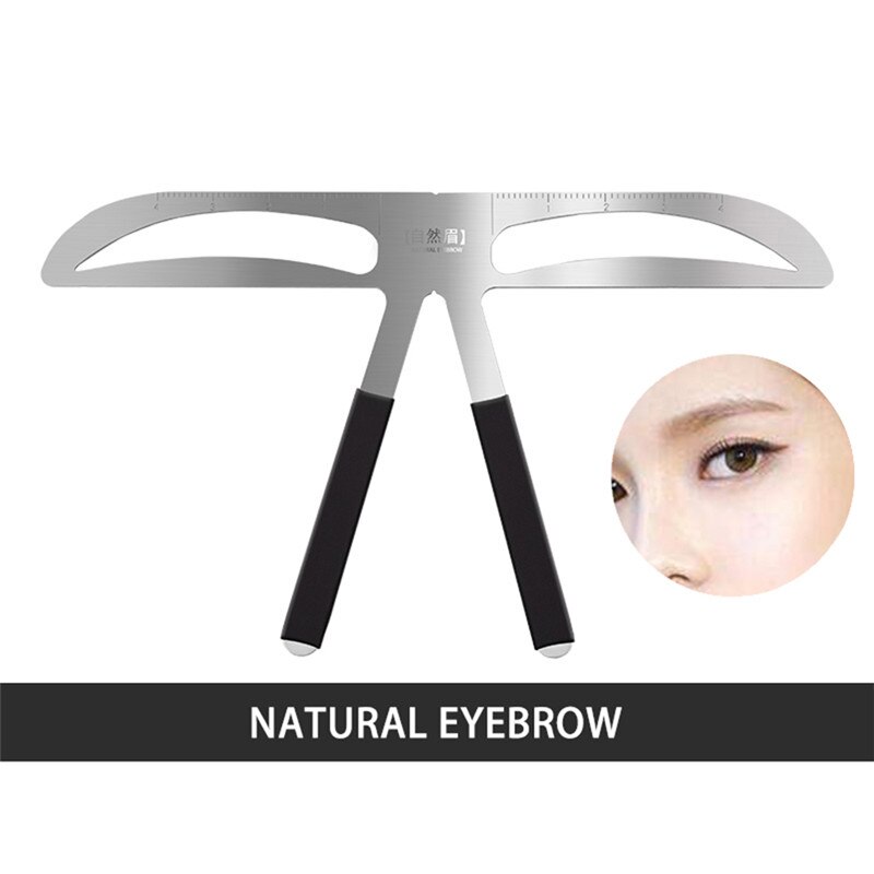 Eyebrow Stencil Measure Ruler 3D Balance Template Stencil Shaper Makeup Tool European Style Thrush Tools Convenience