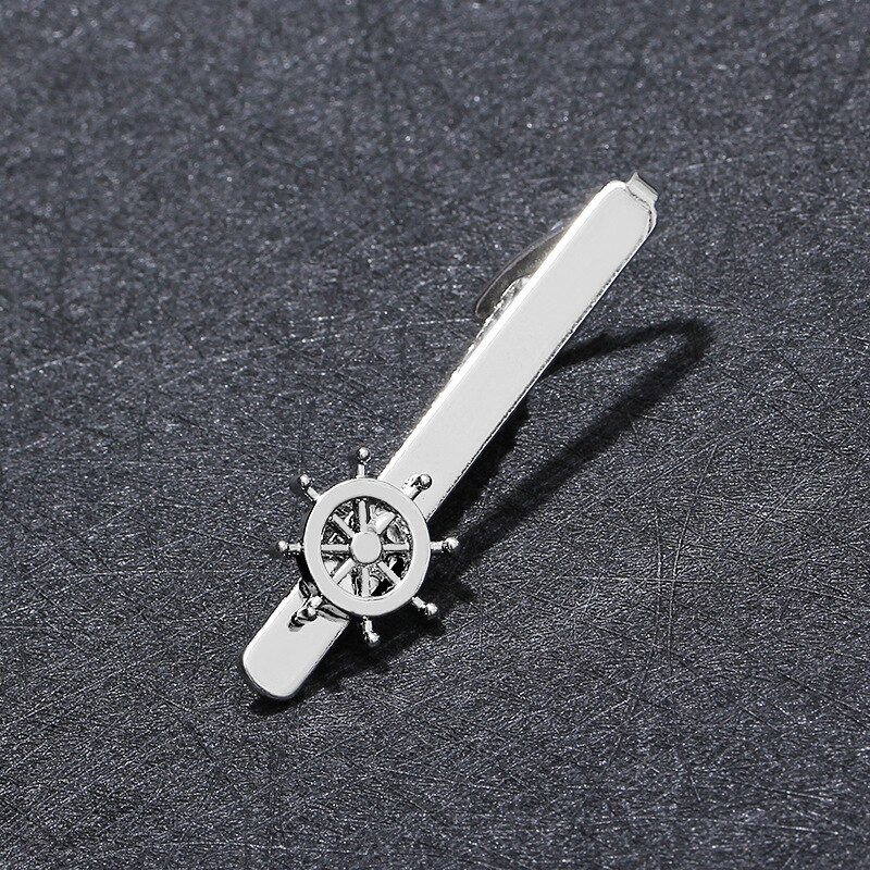 Men's art senior collar clip pure copper accessories