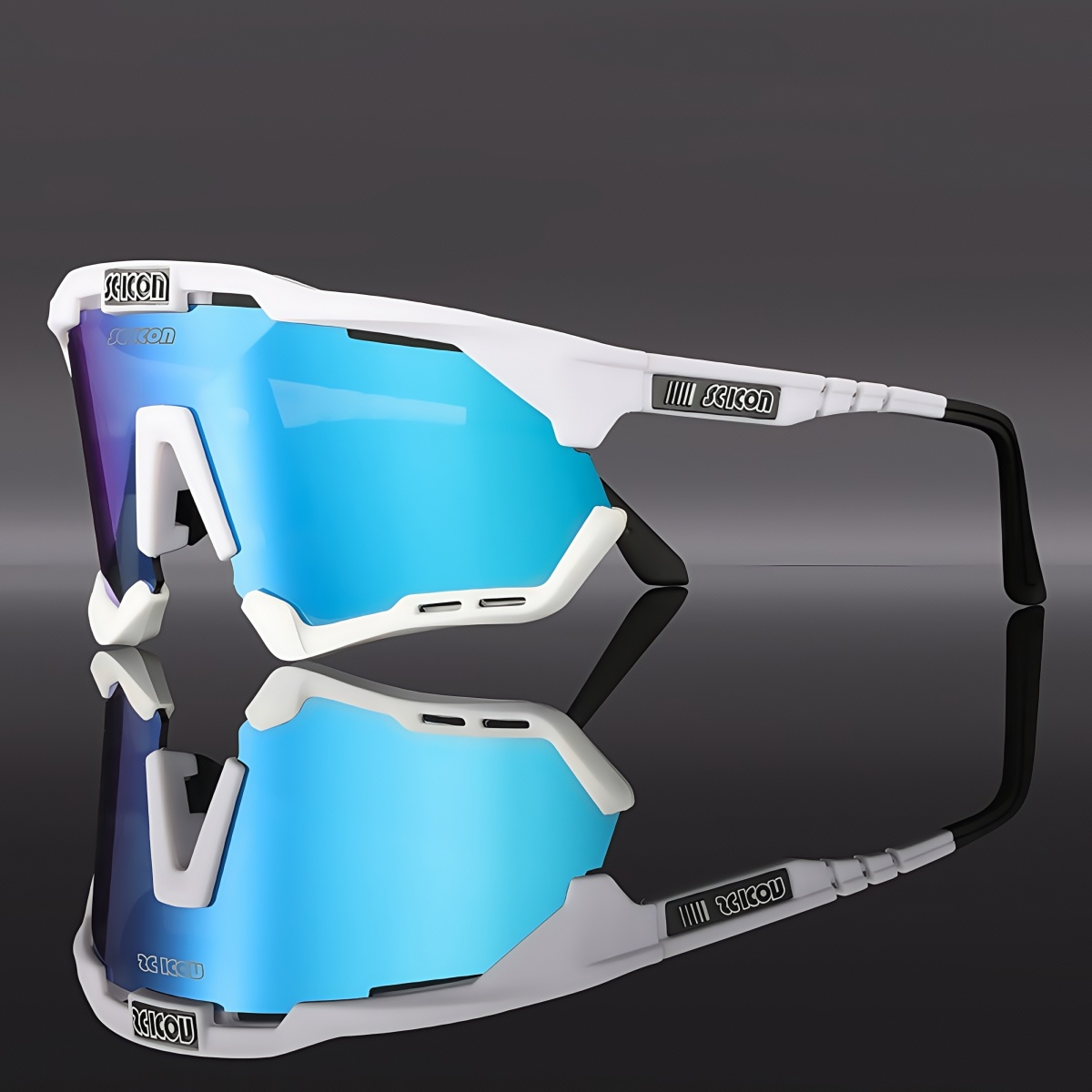 Scicon polariserade/fotokromatiska cykelglasögon  uv400 landsväg mtb cykelglasögon män kvinnor utomhussporter cykelsolglasögon