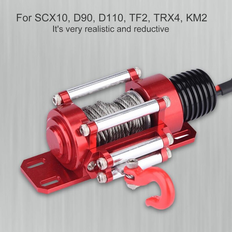 1:10 rc crawler klatring biler elektrisk metal spil nylon capstan til scx 10 d90 d110 tf2 km2 cnc bearbejdning rc tilbehør