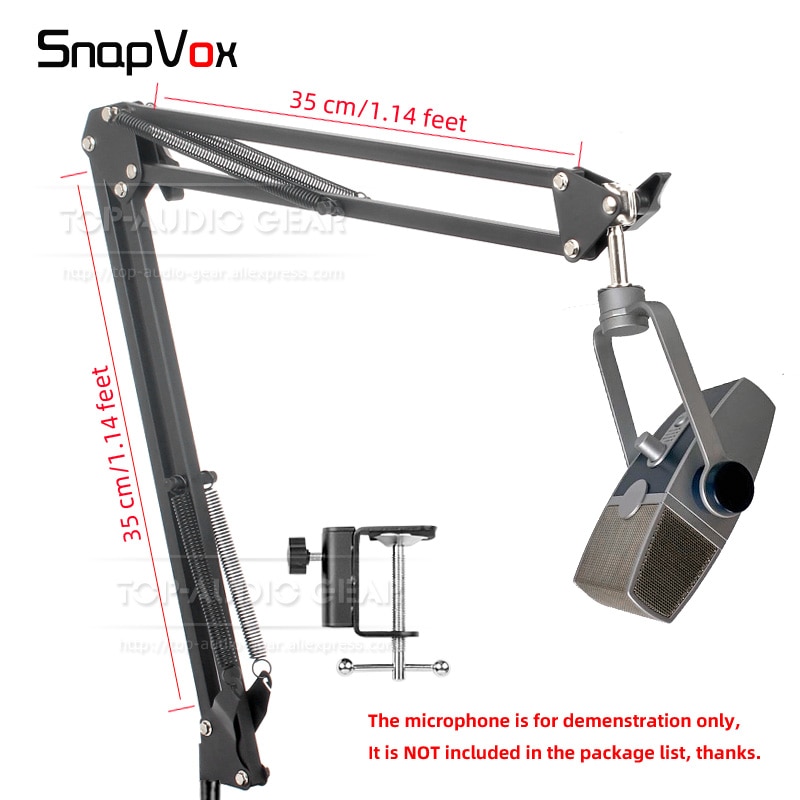 Replacement Desktop Suspension Scissor Boom Arm Rack Microphone Stand For AKG Lyra USB Mic Holder Clamp Hanging Mount Bracket