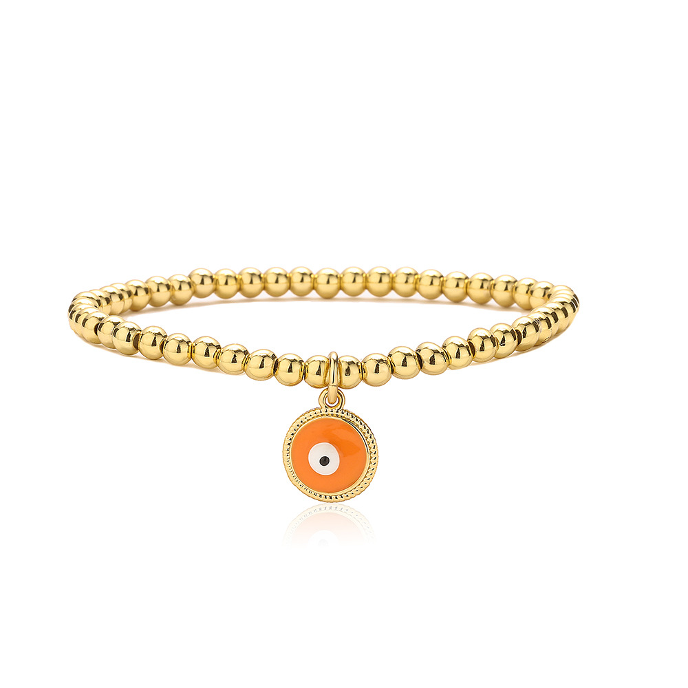 Kleurrijke Zirkoon Turkse Evil Eye Armbanden Bohemian Olie Druipen Hanger Armbanden Dating Sieraden: Rhodium Plated