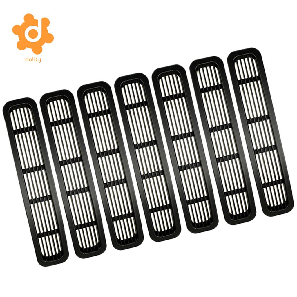 7 Stuks Voor Clip In Grille Grill Mesh Insert Kit Voor Jeep Wrangler Jk