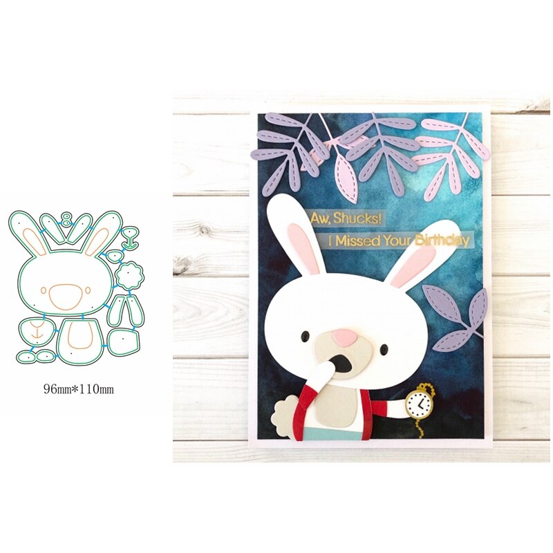 Cute Animals Metal Cutting Dies DIY Scrapbooking Die Cuts For Card Making: H2537