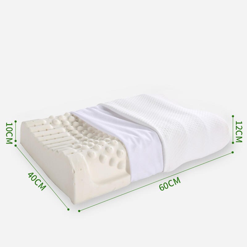 Puur Natuurlijke Latex Orthopedische Kussens Thailand Corrigerende Nek Slaap Kussen Beddengoed Cervicale Kussen Beschermen Wervels Gezondheidszorg: kelidahao60x40cm