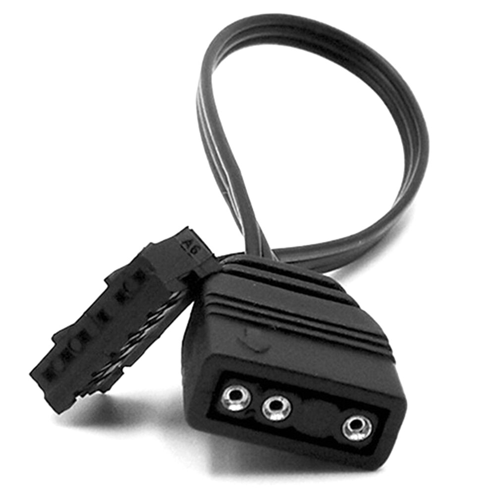 COOLMOON-Cable adaptador pequeño de 4 pines/6 pines a 5V ARGB, controlador de ventilador de 3 pines para Coolmoon, convertidor de Cable para ventiladores de CPU: 6PIN