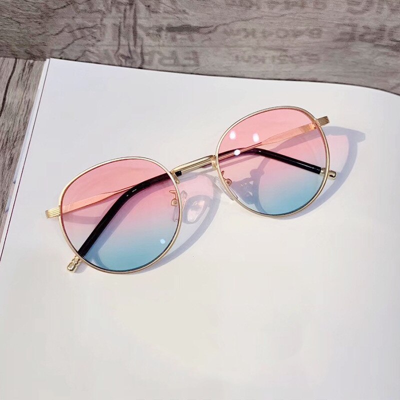 neue Kinder Sonnenbrille Übergroßen Weiblichen Sonnenbrillen für Kinder UV400: Blue