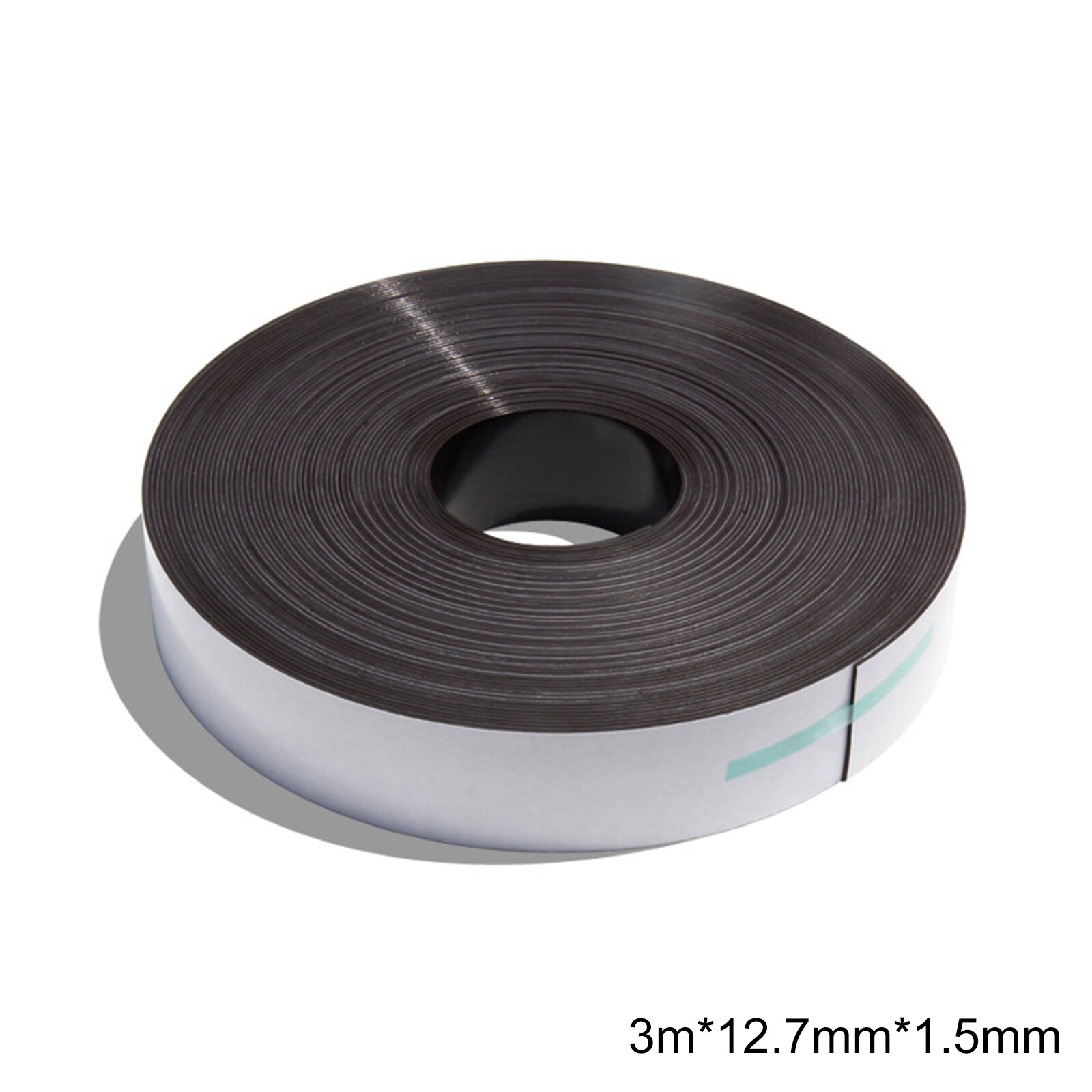 Strong Flexible Magnet Strip Self Adhesive Magnetic Tape Rubber Magnet Tape DIY CLH@8: 3000x12.7x1.5mm