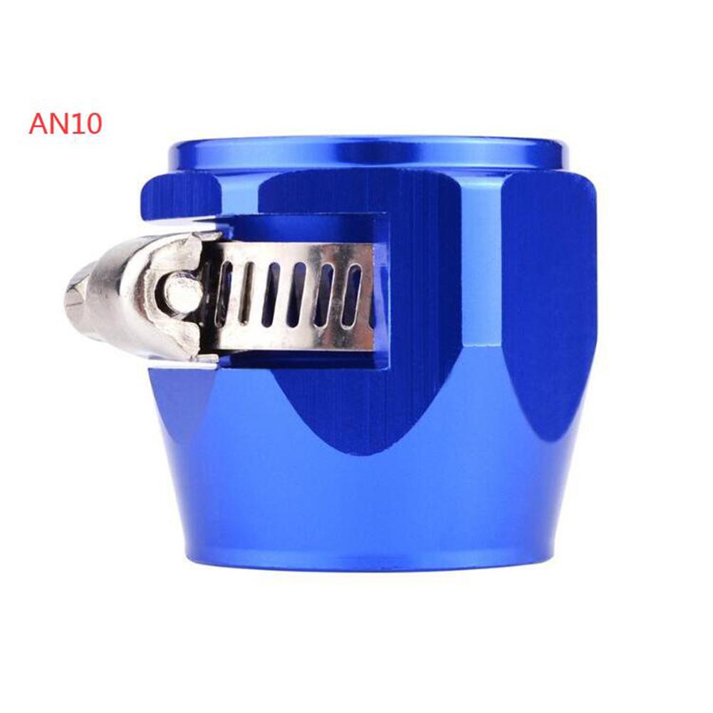 AN4 AN6 AN8 AN10 AN12 pince de finisseur de tuyau de voiture radiateur modifié pince de tuyau de carburant boucle Automobile collier de finisseur de tuyau: Blue-AN10