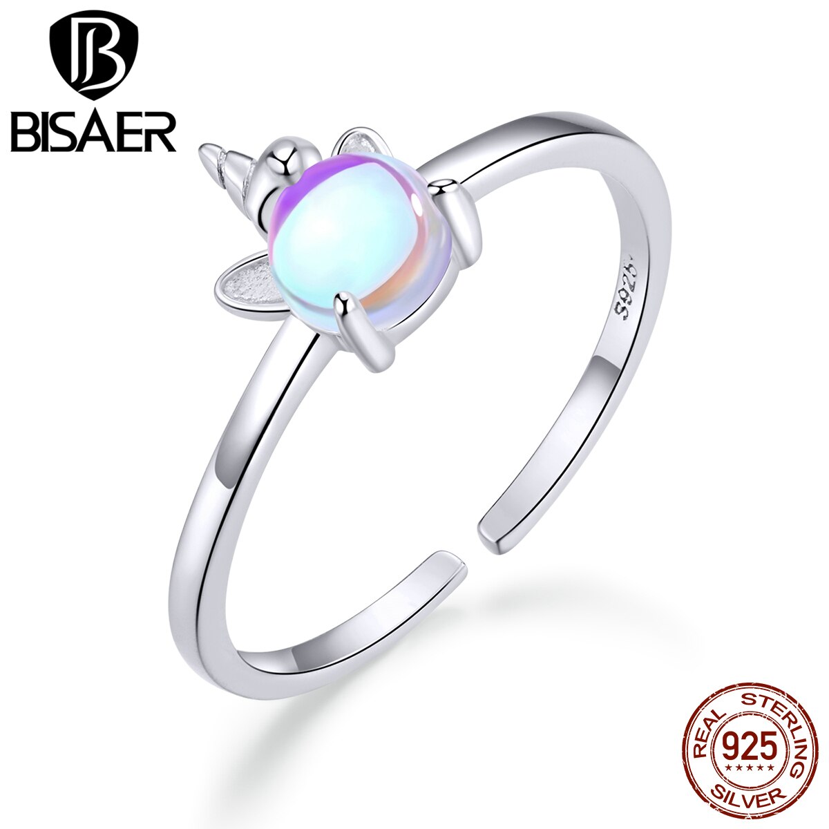 Bisaer 925 sterling sølv daisy blomst fingerringe til kvinder bryllup smykker billige ring smykker wer 7220