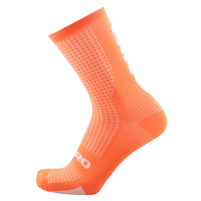 10 colors bike socks cycling Unisex Outdoor Sports Socks Road bicycle socks Coolmax Material top: Orange