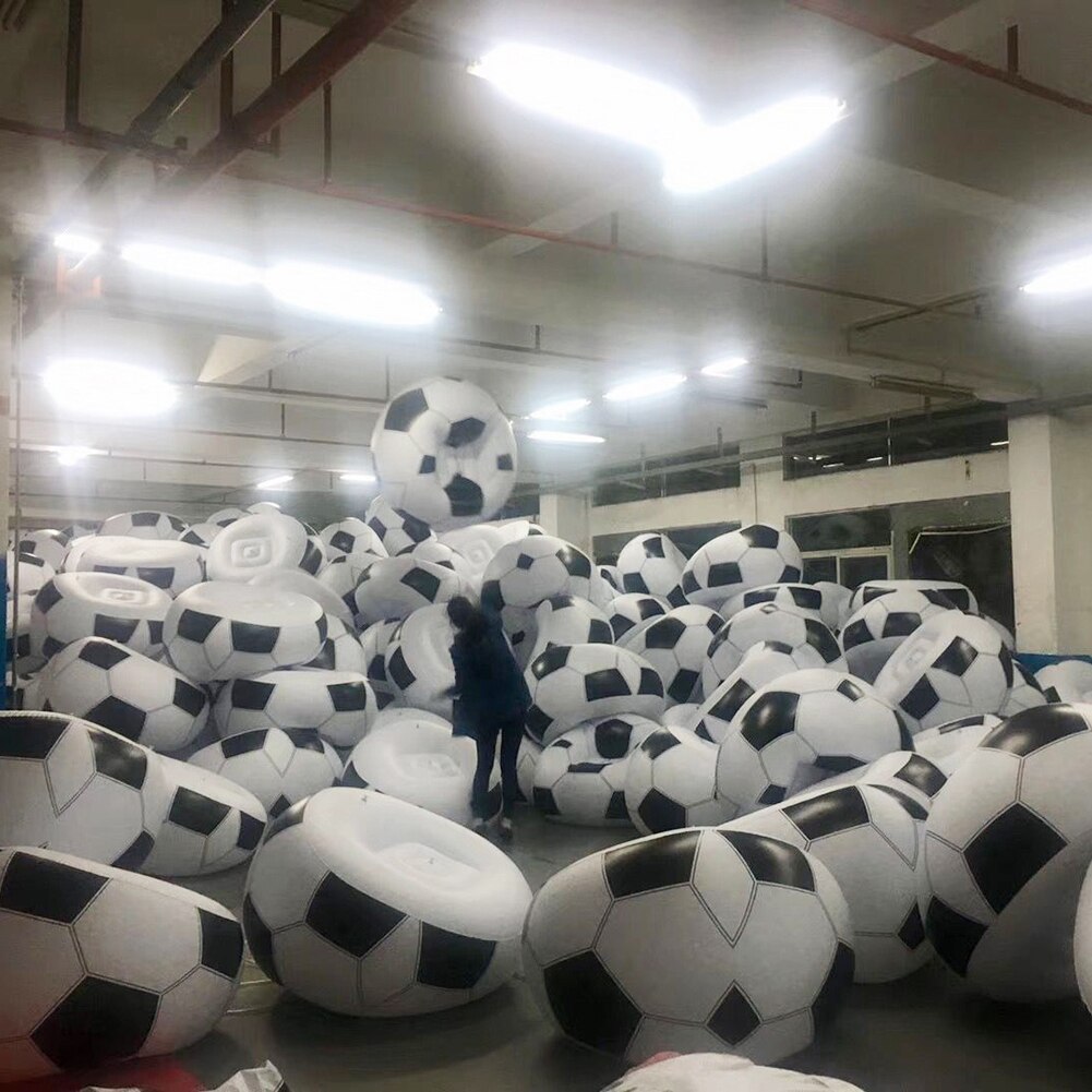 Large Inflatable Sofa Chair Bean Bag Football Shape Sofa Chair PVC Inflatable Living Lounge Air Chair Lazy Chair