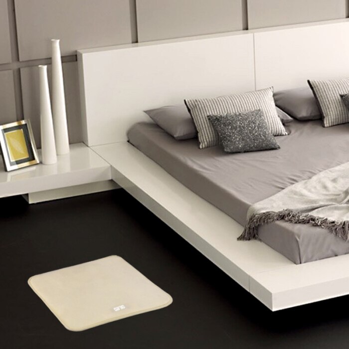 Newest Modern Look Alarm Clock Stand On Pressure Sensitive Battery Smart Alarm Clock Mat Floor Rug LED Time Home Decor