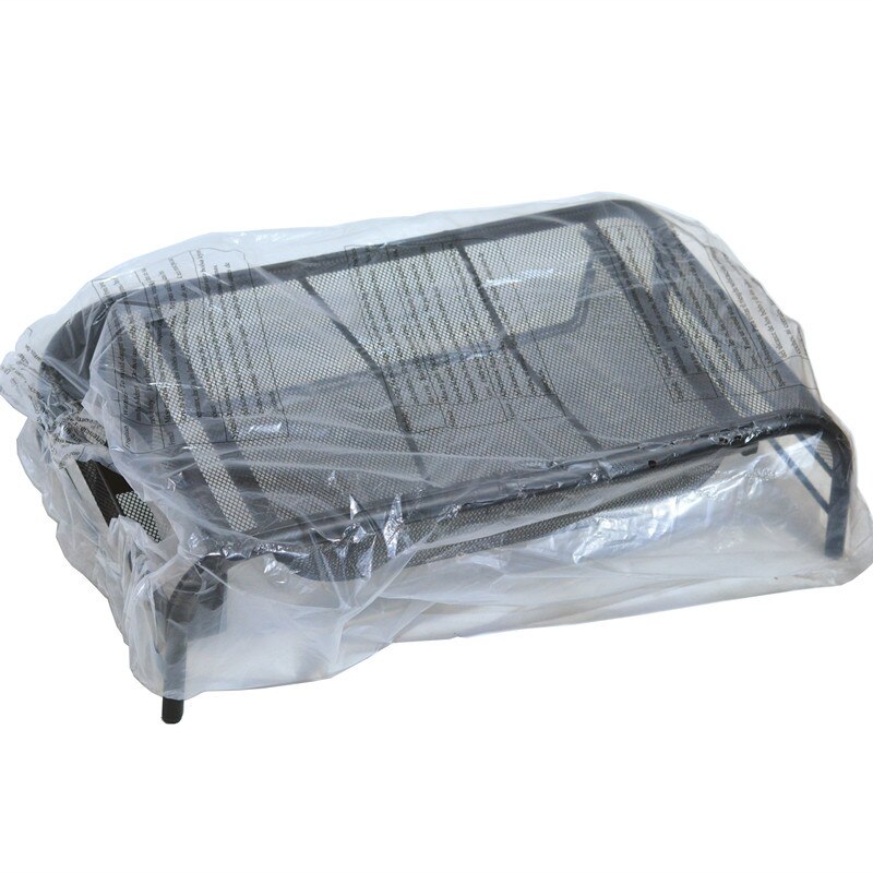 Mesh Monitor Stand, Computer Desk Mat, with Pull-Out Drawer and Side Compartments, Desktop Storage, Black