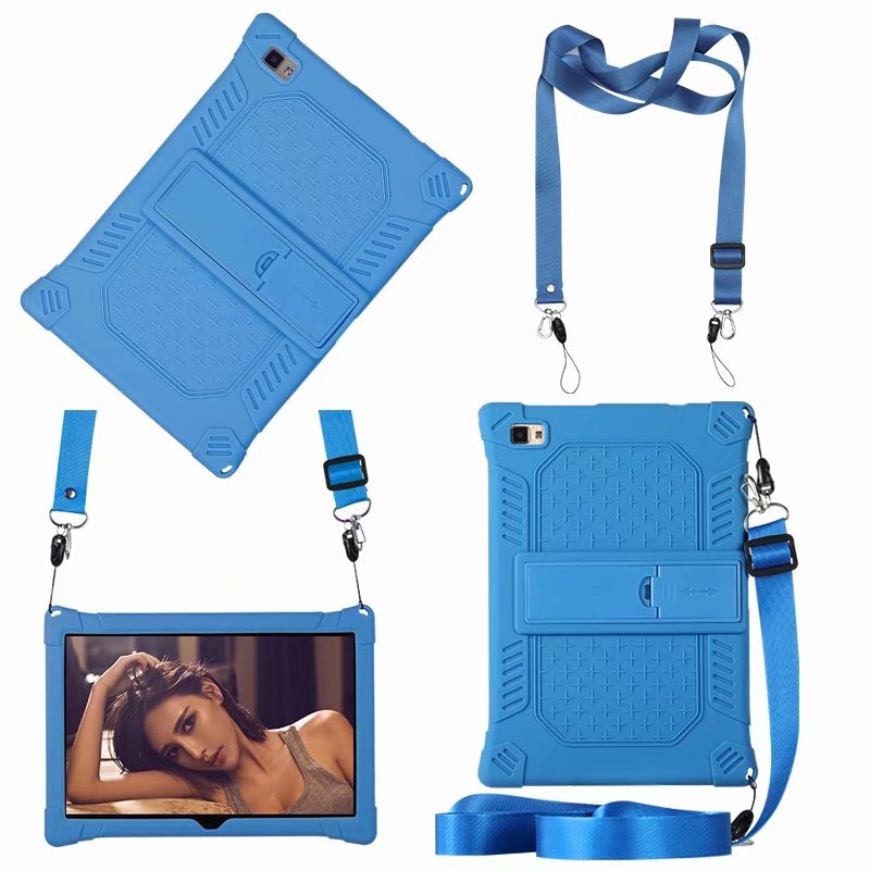 Kindveilige hoes voor teclast  p20hd 10.1 inch tablet pc beschermhoes voor teclast  p20 standaard siliconen hoes + band + pen