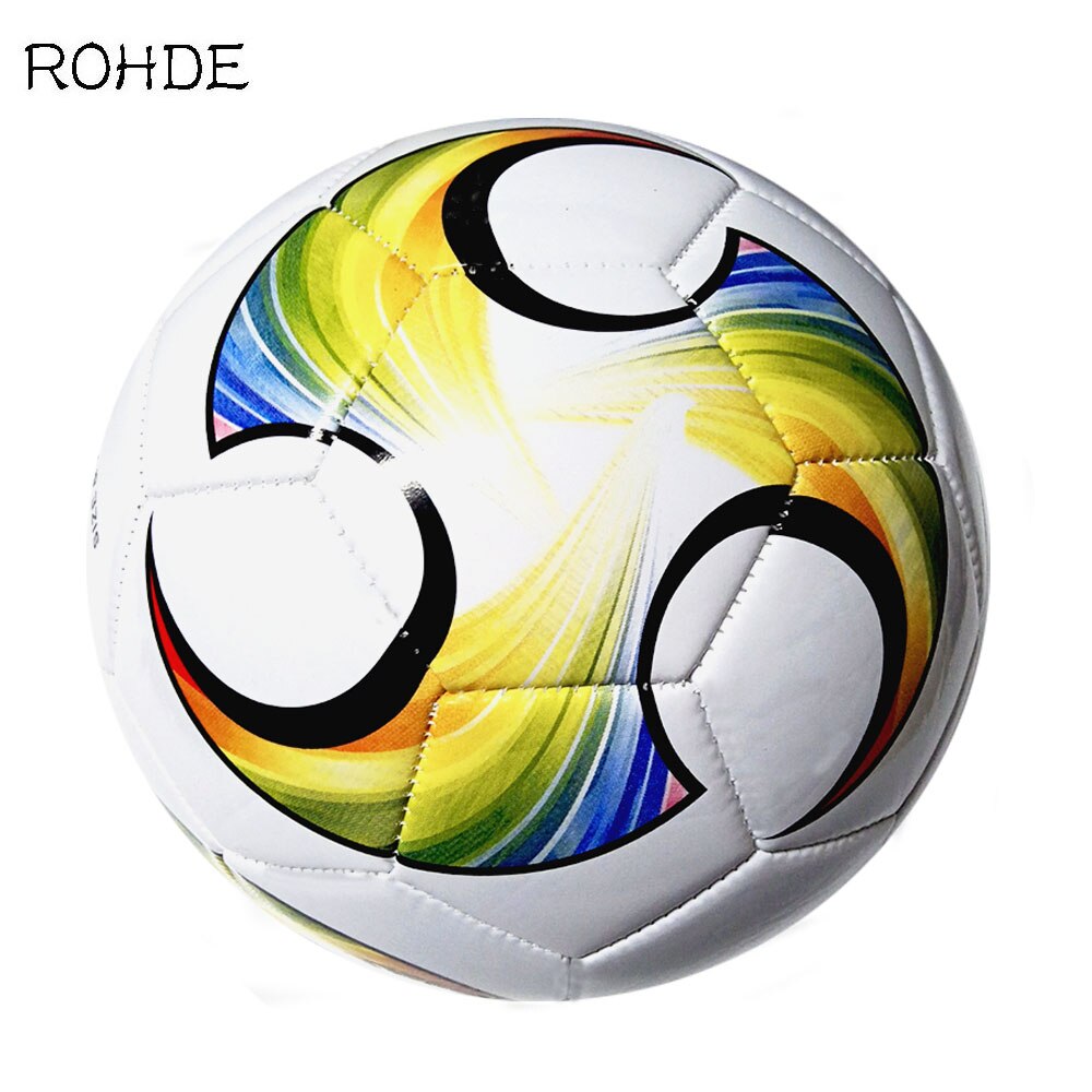 ROHDE Newest Adult Soccer Ball Standard Size 5 PVC Material Sports Match Training Mechanism Football B-1