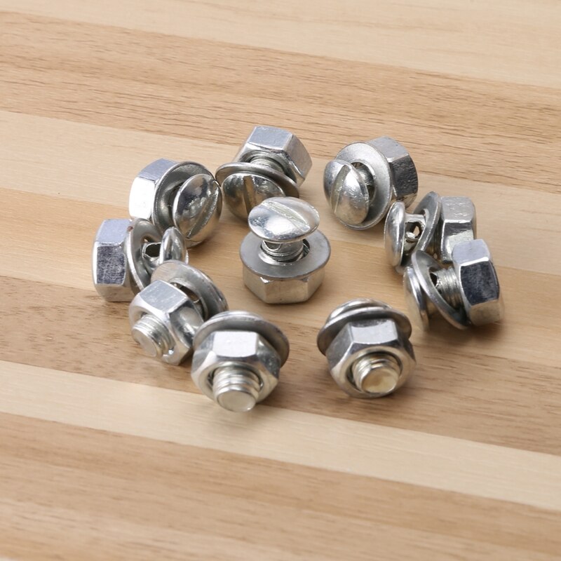 10pcs Brake Cable Adjuster Clamp Lock Screw Bolt Bicycle Moped MTB Mountain Bike