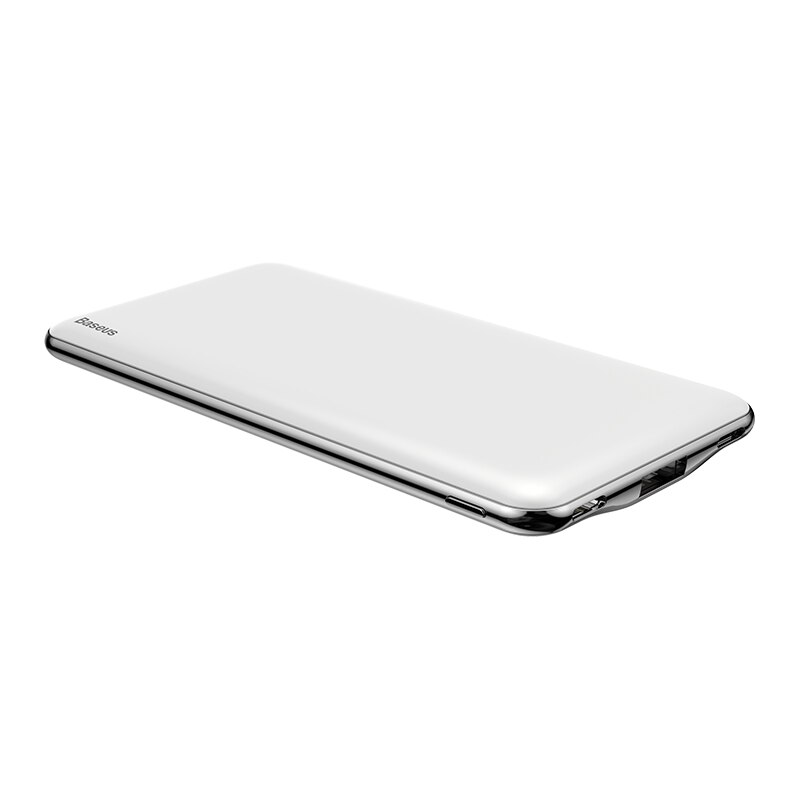 Baseus 10000Mah Power Bank PD3.0 Quick Charger Type-C 3A Snelle Lading Draagbare Externe Batterij Oplader Powerbank Met 0.5M Kabel: white