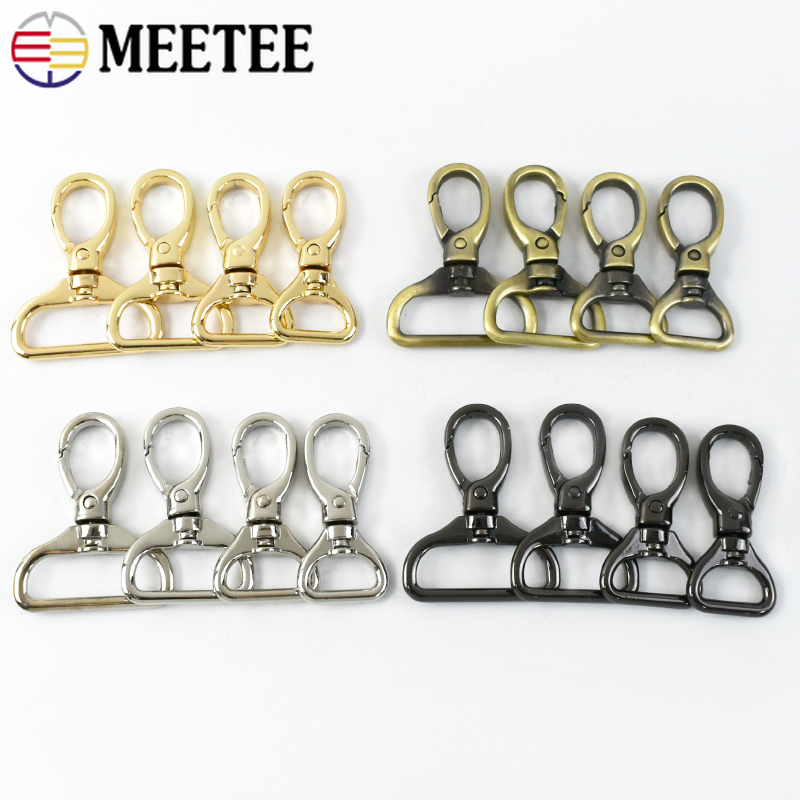 5/10/20Pcs 15/20/26/32mm Metal Bag Belt Buckles Swivel Lobster Clasp Buckle Carabiner Snap Hook Keychain DIY Sewing Accessories