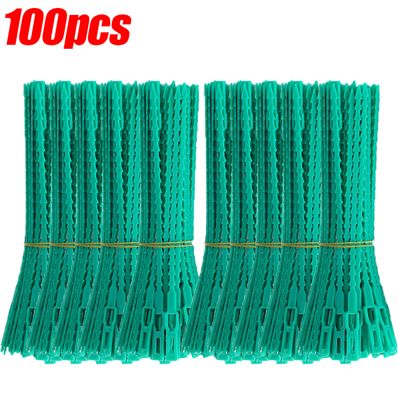 100 hebillas universales de nailon para ataduras de cables