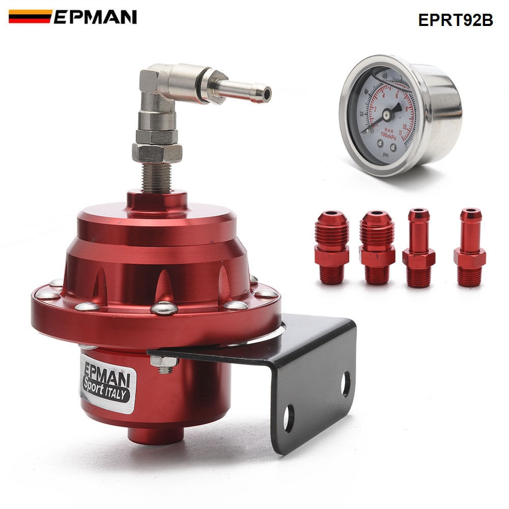 Epman Sport Universal- Einstellbare Kraftstoff Druckregler Öl Messgerät ein6 1/8NPT passend zu Ende EPRT92B
