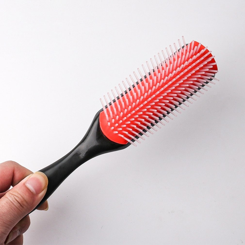 Men'S Hair Comb Nine Rows Styling Comb Curly Straight Hair Massage Comb Ribs Comb Hair Comb Hairdressing Tool