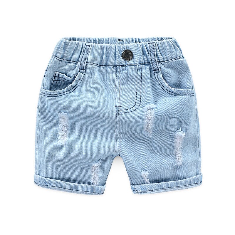 Pantalones cortos DE algodón con agujeros para niños y niñas, Shorts DE para playa, ropa para niños DE 2 a 8 años, verano