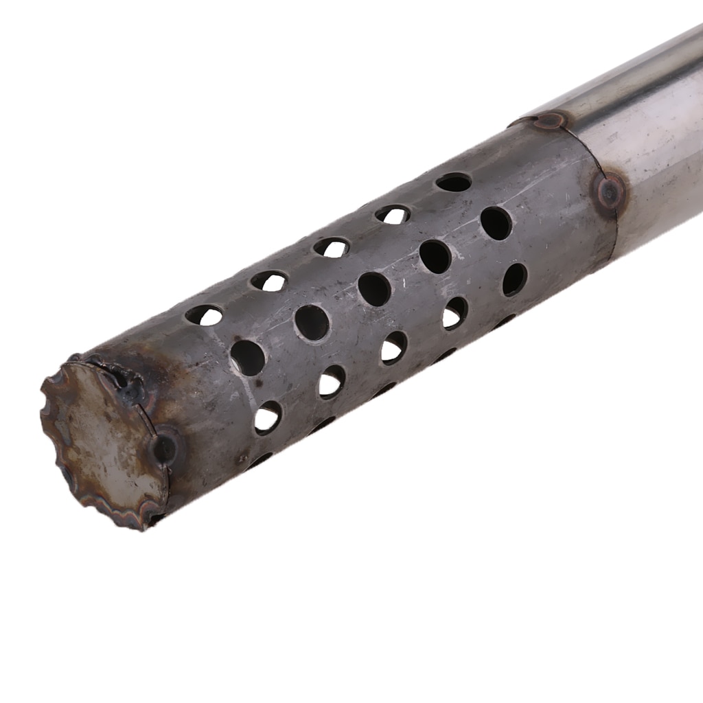 Déflecteur d'échappement universel en métal | 160mm-48mm coudé DB tueur de bruit