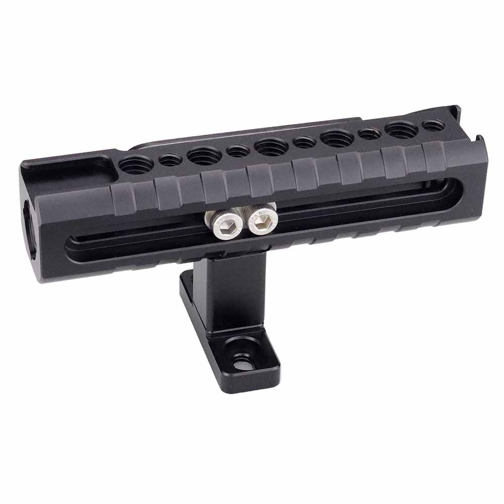MAGICRIG Quick Release Top Handle with Two Cold Shoe Mount for DSLR Camera Cage Camcorder Cage Rig