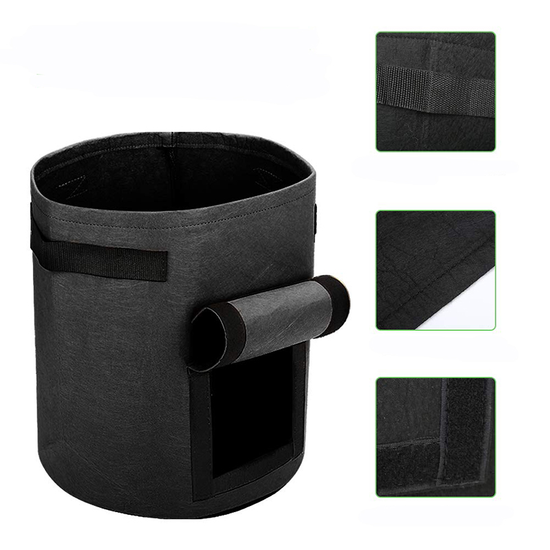 DIY Potato Planting Bucket Potato Grow Bag Nursery Tomato Plant Felt Grow Flower Fabric Grow Pot Non-woven Seedling Bags